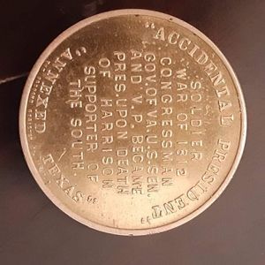 President John Tyler gold coin